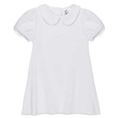 Girls Short Sleeve Peter Pan Dress