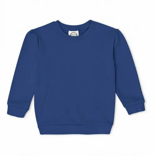 Girls Puff Sleeve Sweatshirt